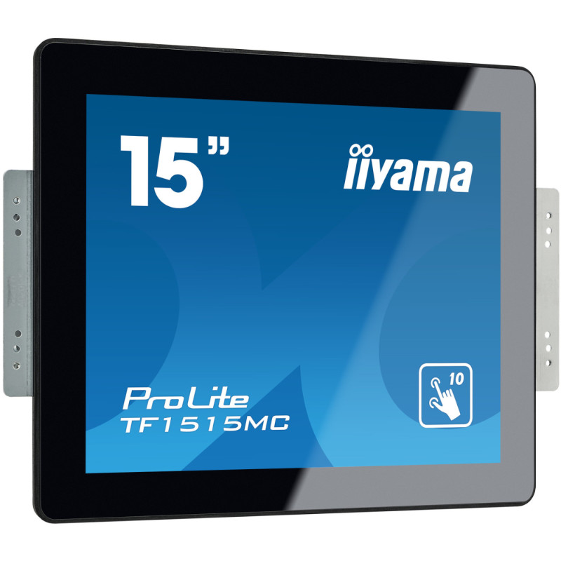 Монитор IIYAMA TF1515MC-B2, 15" XGA TN Capacitive Touch, IP65, open-frame дизайн за вграждане, VGA/HDMI/DisplayPort  - 2