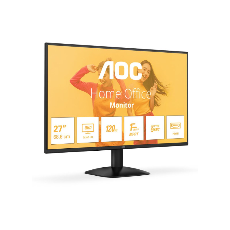 Монитор AOC Q27B35S3, 27" QHD IPS 120Hz, Low Blue Light, Adaptive-Sync - 10
