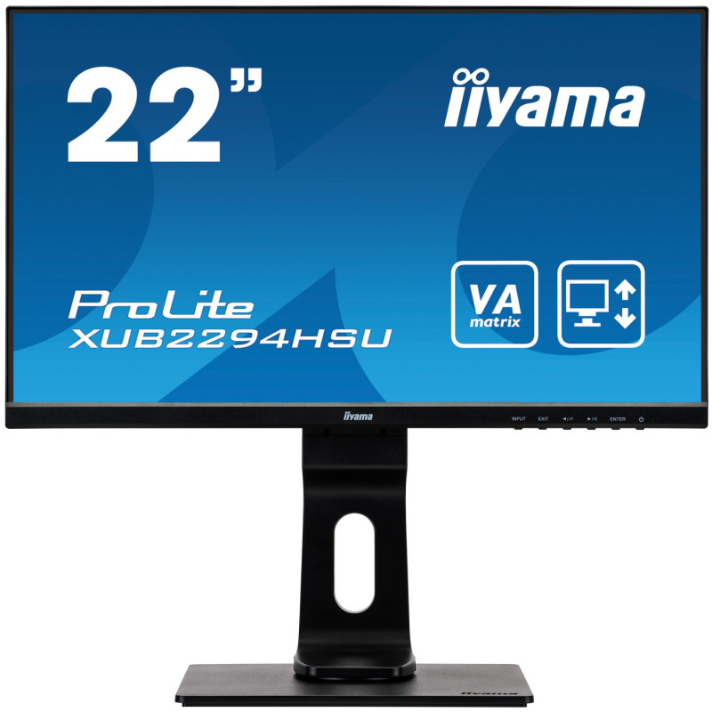 Монитор IIYAMA XUB2294HSU-B1, 21.5" Full HD VA - 1