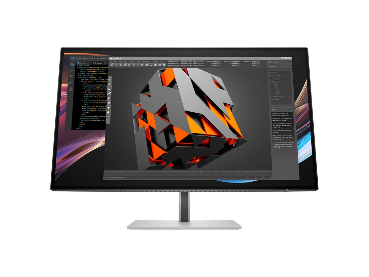Монитор HP Series 7 Pro 727pk, 27" 4K IPS 400nits 5ms, 100% sRGB, KVM суич, USB-C хъб - 8J9G2A5 - 1