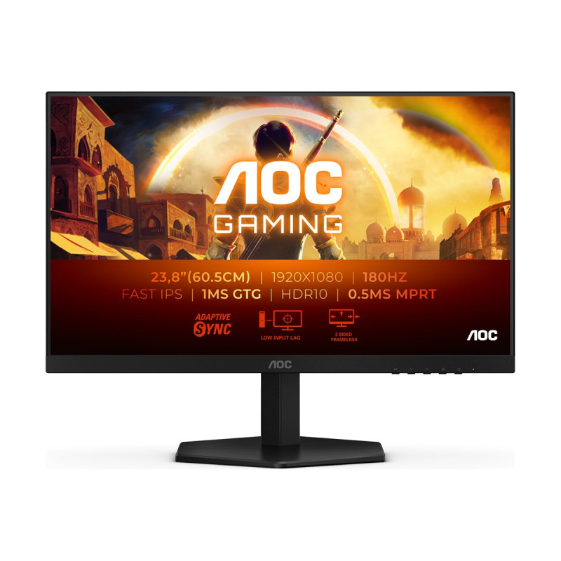 Монитор AOC 24G42E, 24" Full HD IPS 180Hz 1ms, HDMI/DisplayPort, Adaptive-Sync - 1