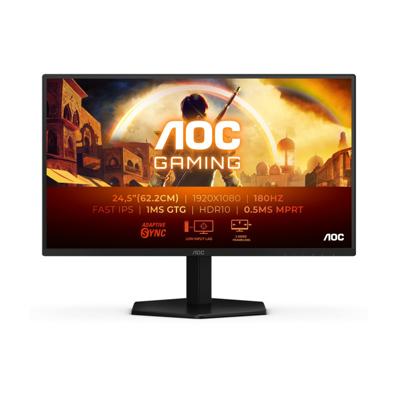 Монитор AOC 25G42E, 24.5" Full HD IPS 180Hz 0.5ms, Adaptive-Sync - 1