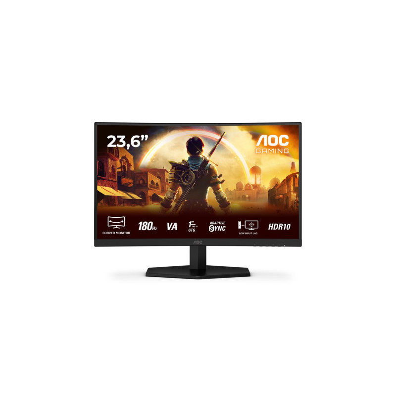 Монитор AOC C24G42E, 23.6" Curved Fast VA FHD 180Hz, Adaptive-Sync - 1