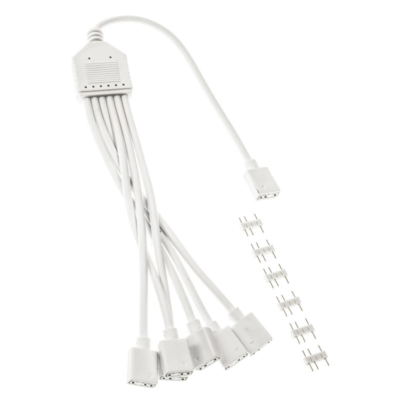 Кабел Kolink ARGB 1-6 сплитер, 30 cm, 3-pin конектор - ZUAD-1630 - 2