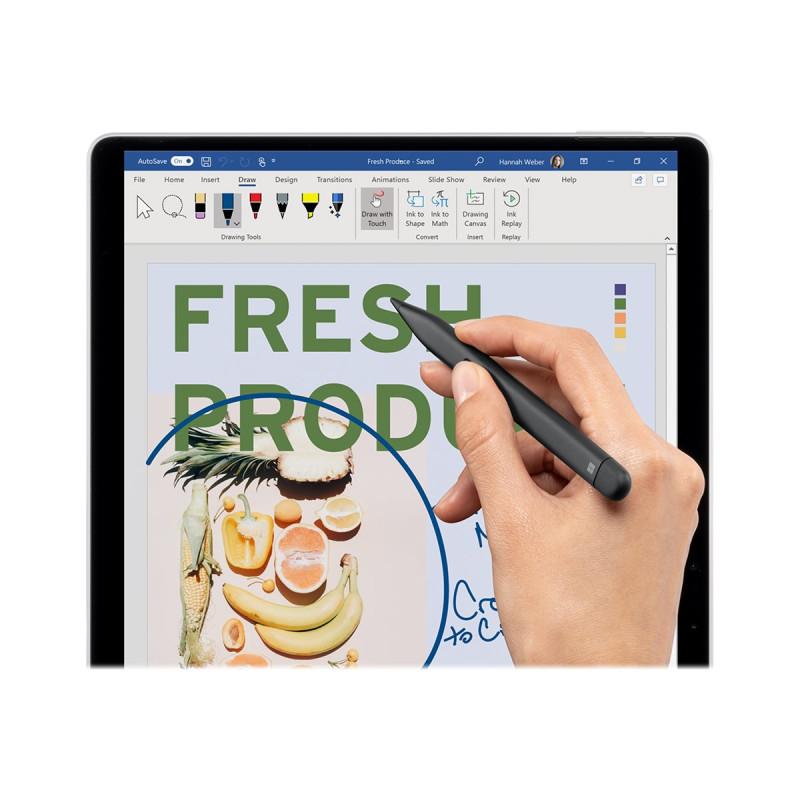 Стилус Microsoft Surface Slim Pen 2, Черен, Bluetooth 5.0, 4096 нива налягане - 8WX-00002 - 9