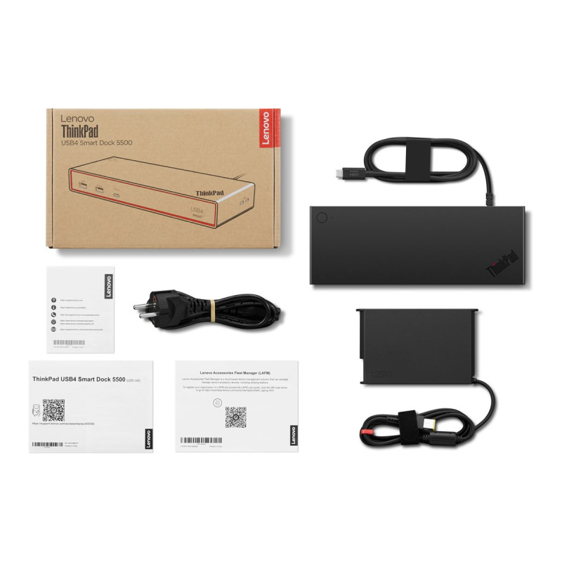 Докинг станция Lenovo USB 4 Smart Dock 135W - 40BC0135EU - 3