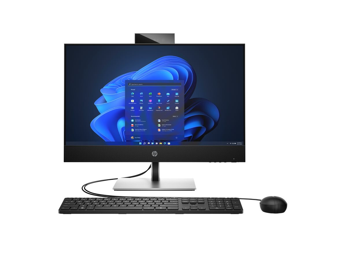 All in One компютър HP ProOne 440 G9, 23.8" Full HD IPS, Intel Core i3-14100T, 8GB DDR5, 256GB SSD, Windows 11 Pro - 937H8EA - 1