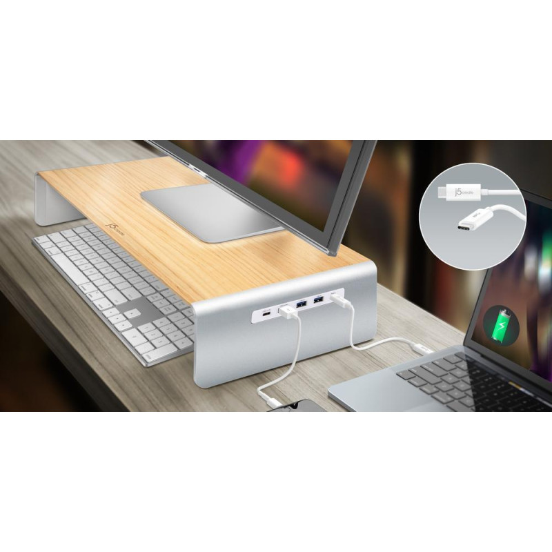 Поставка за монитор j5create JCT425, USB Type-C/PD, 4K HDMI, 6-Port USB 3.0 - JCT425 - 2