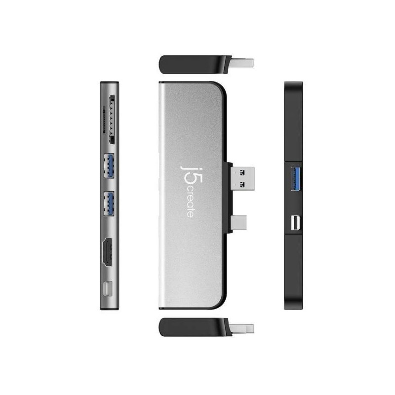 Докинг станция j5create JDD320B, USB-A, Mini DP, SD, MicroSD, HDMI - J5-JDD320B - 3