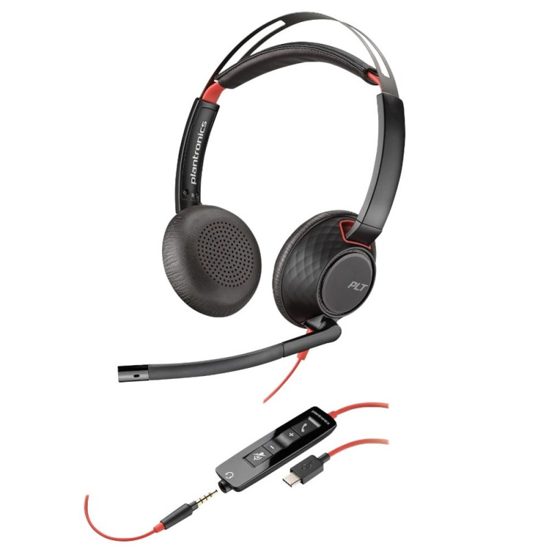 Слушалки POLY Blackwire C5220, Stereo Type-C с микрофон - 8X231AA - 1