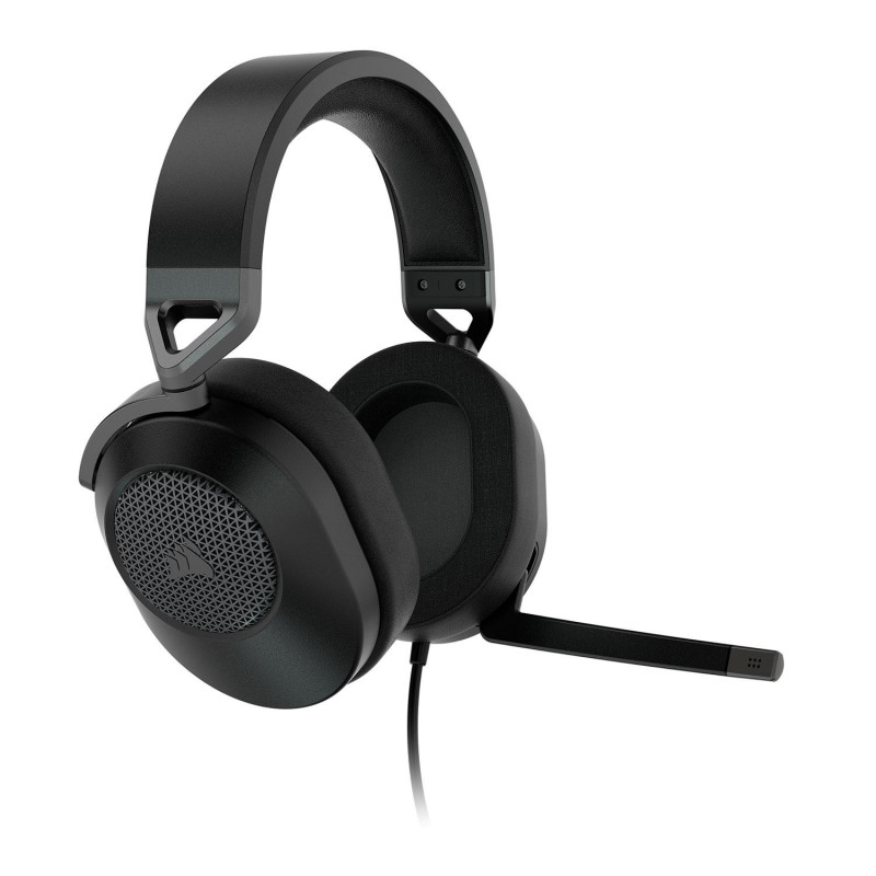 Геймърски слушалки Corsair HS65 Carbon, с кабел, 3.5mm/USB, микрофон - CA-9011270-EU - 2