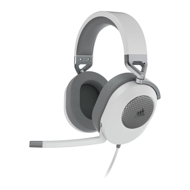 Геймърски слушалки Corsair HS65, 50mm, 32Ω, с микрофон, бели - CA-9011271-EU - 2