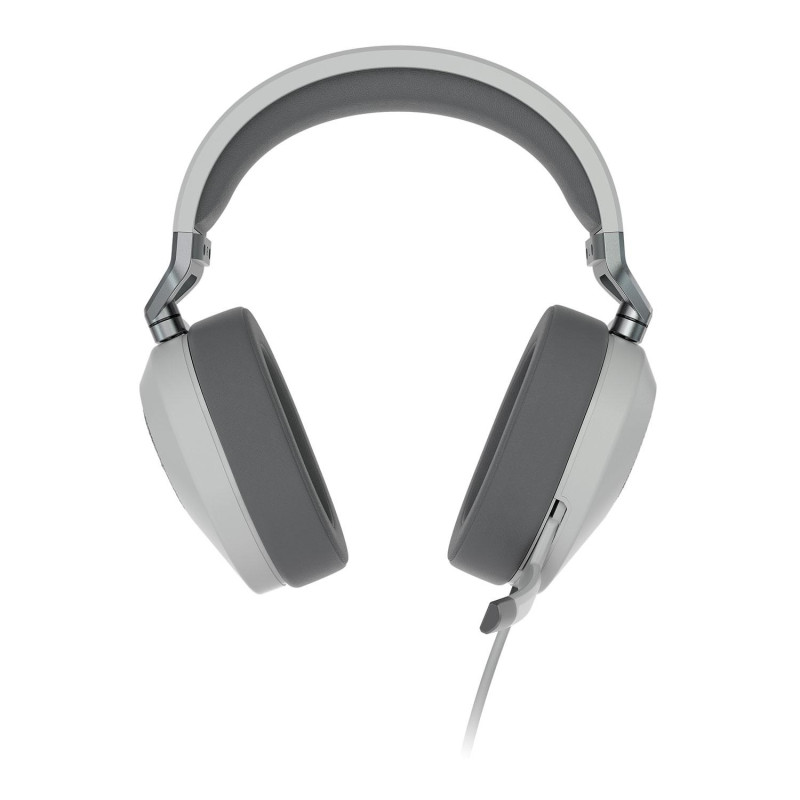 Геймърски слушалки Corsair HS65, 50mm, 32Ω, с микрофон, бели - CA-9011271-EU - 3