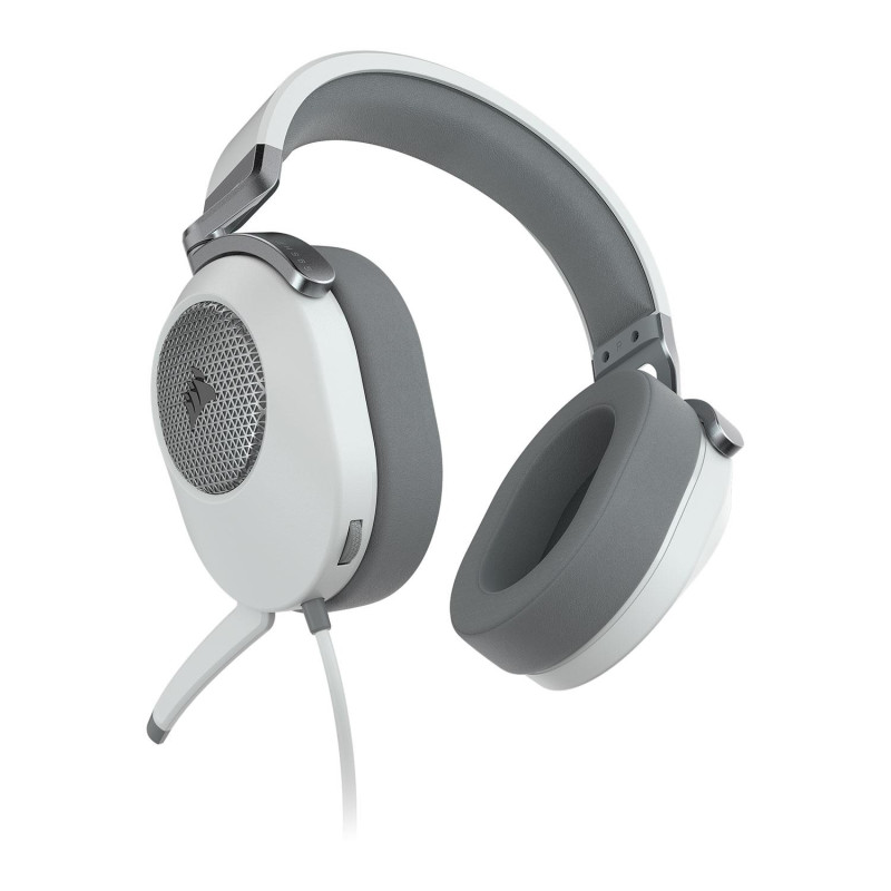 Геймърски слушалки Corsair HS65, 50mm, 32Ω, с микрофон, бели - CA-9011271-EU - 4
