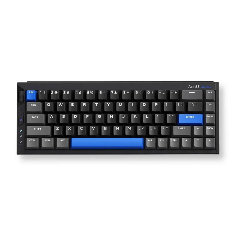 Mеханична геймърска клавиатура MCHOSE Ace 68 Turbo, 68 клавиша, Mount Tai Magnetic Switch GT Tactile, 16K Polling Rate, RGB подсветка, Черна - HW-ACE68TURBO-5 - 1