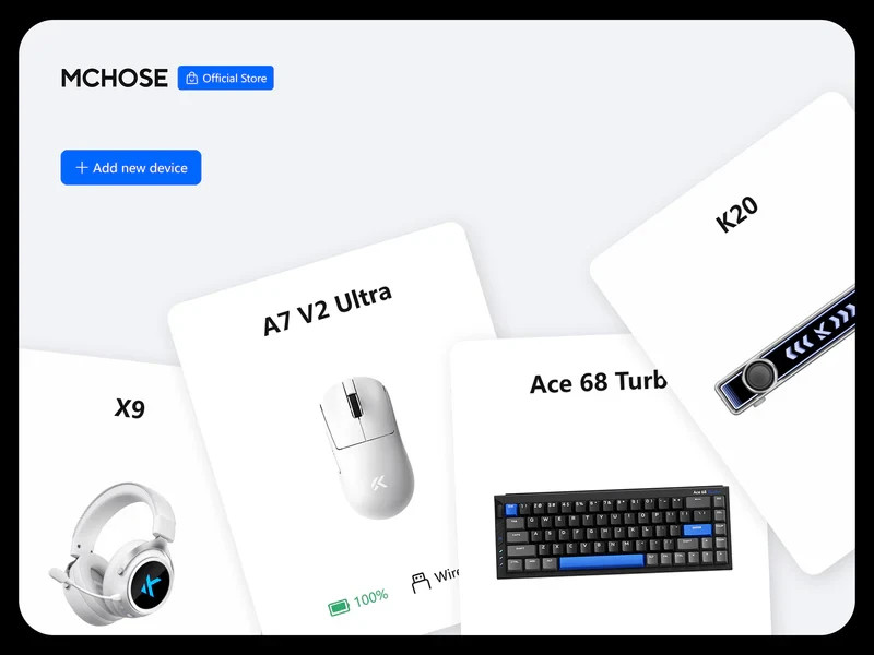 Mеханична геймърска клавиатура MCHOSE Ace 68 Turbo, 68 клавиша, Mount Tai Magnetic Switch GT Tactile, 16K Polling Rate, RGB подсветка, Черна - HW-ACE68TURBO-5 - 10