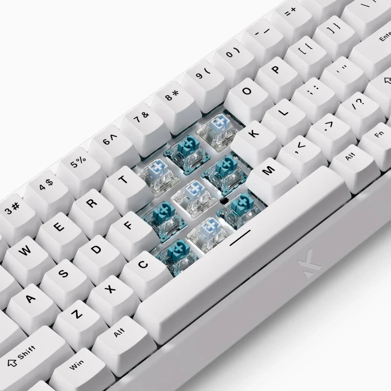 Механична геймърска клавиатура MCHOSE Ace 68, 65%, 8000Hz, Ice Rhino Magnetic Switch Linear, Бяла - MC-ACE68-17 - 5