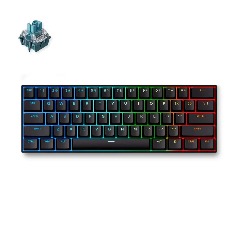 Геймърска механична клавиатура MCHOSE Ace 60 Pro, 60%, TTC Uranus Magnetic Switch Linear, 8000Hz, RGB подсветка - ACE60-6A - 2