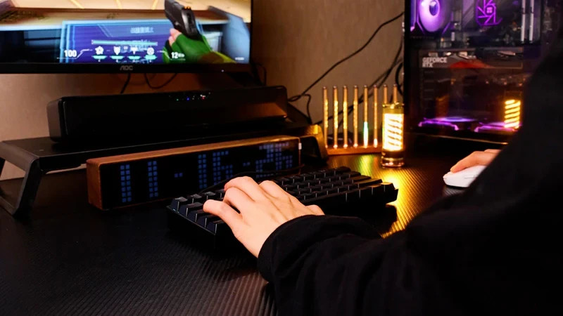 Геймърска механична клавиатура MCHOSE Ace 60 Pro, 60%, TTC Uranus Magnetic Switch Linear, 8000Hz, RGB подсветка - ACE60-6A - 9