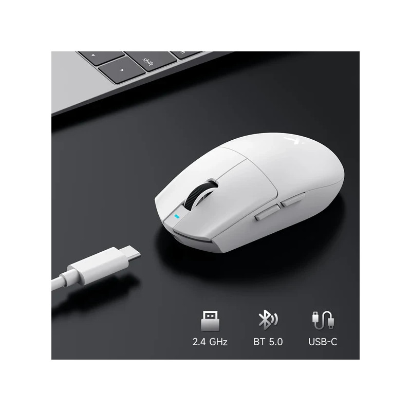 Bluetooth/Безжична геймърска мишка MCHOSE G3 V2, Бяла, Omron механични суичове, 12000 DPI, 1000Hz - MC-G3V2-4 - 3