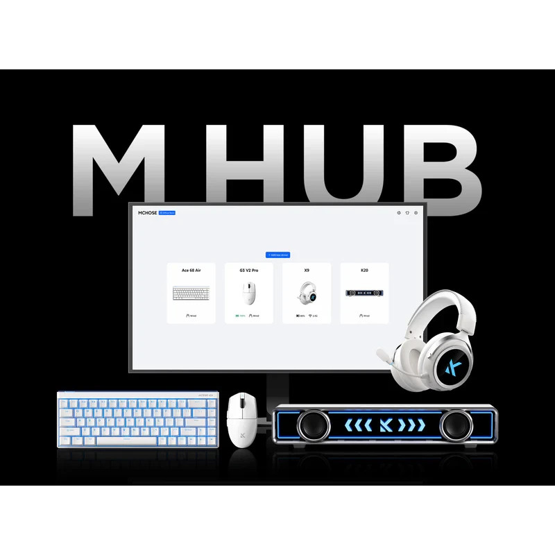 Bluetooth/Безжична геймърска мишка MCHOSE G3 V2, Бяла, Omron механични суичове, 12000 DPI, 1000Hz - MC-G3V2-4 - 7