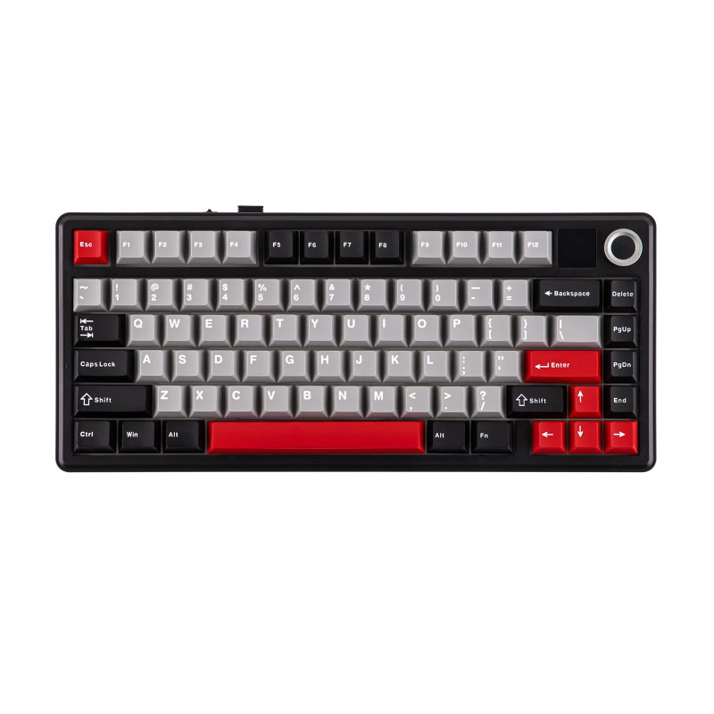 Bluetooth механична геймърска клавиатура Aula F75 MAX, 75%, Reaper Switch Linear, 80 клавиша, RGB подсветка - F75MAX-RS-BR - 3