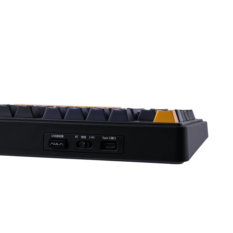 Bluetooth механична геймърска клавиатура Aula F75 Thunder Black, 75%, Reaper Switch Linear, RGB подсветка - F75-THUNDER-RS-BK - 7