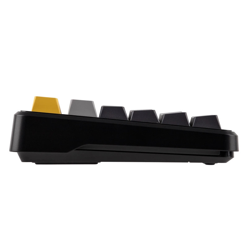 Bluetooth механична геймърска клавиатура Aula F108, 108 клавиша, Volcanic Switch Linear, PBT Cherry Profile, RGB подсветка, Алуминиева основа - F108-VS-GR-OR - 5