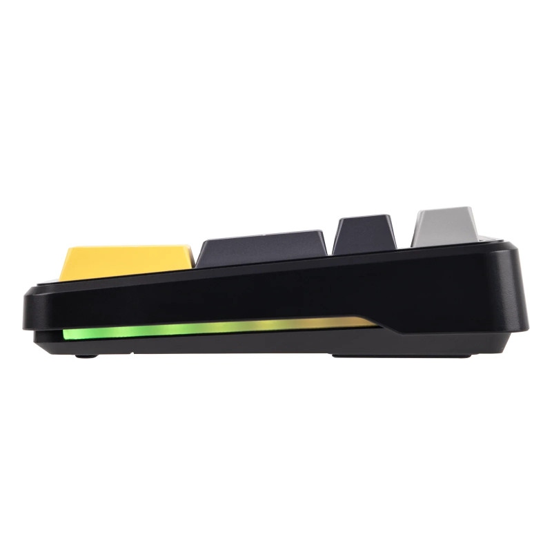 Bluetooth механична геймърска клавиатура Aula F108, 108 клавиша, Volcanic Switch Linear, PBT Cherry Profile, RGB подсветка, Алуминиева основа - F108-VS-GR-OR - 15