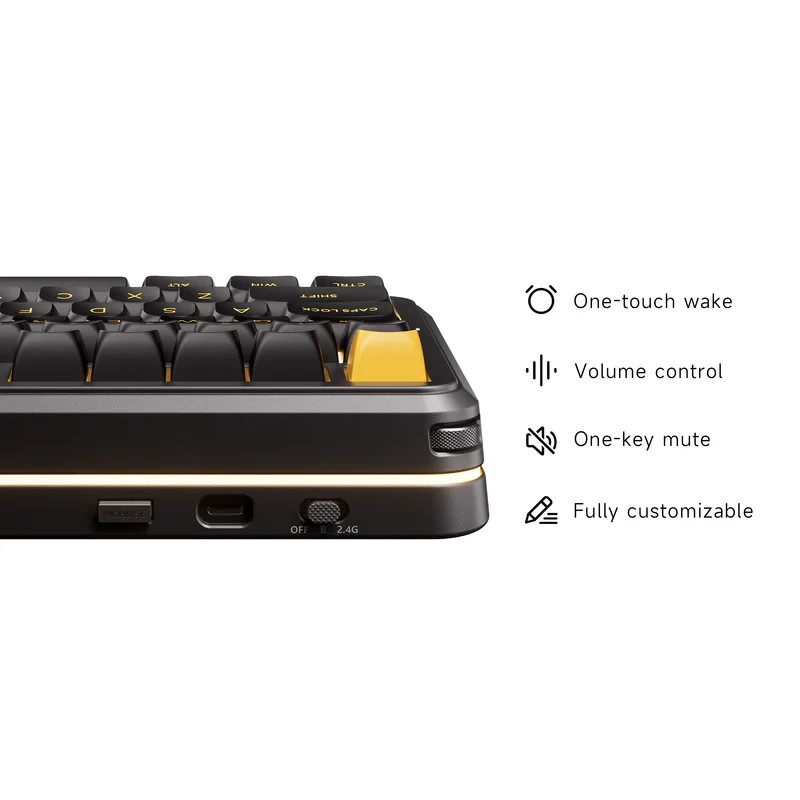Bluetooth механична геймърска клавиатура MCHOSE MC-K99 V3, 98% размер, Linear Icy Creamsicle Switch, RGB подсветка - MC-K99V3-4 - 6