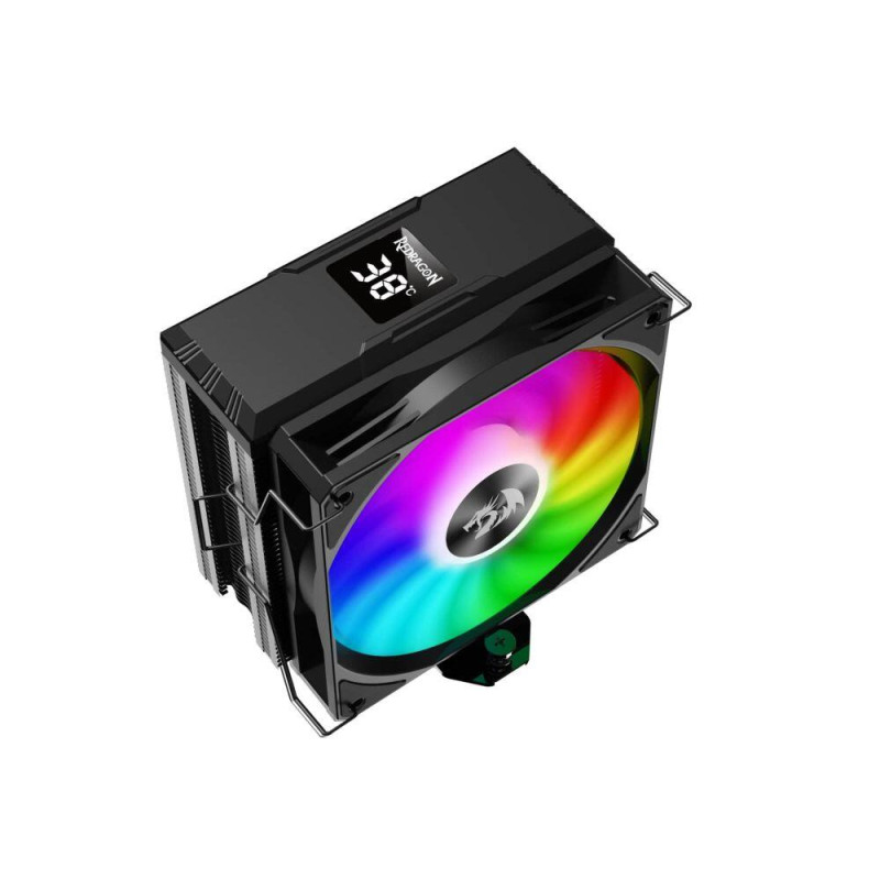 Охладител за процесор Redragon CC-1013, 120 мм aRGB вентилатор, Intel LGA 1700/1200/115X, AMD AM4/AM5, вграден температурен дисплей - 2