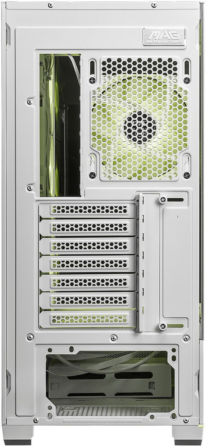 Кутия за компютърMSI MAG PANO 110R PZ WHITE, Midi Tower ATX/M-ATX/ITX, 4x 120mm ARGB вентилатора, Темперирано стъкло - MAG_PANO_110R_PZ_WHITE - 11