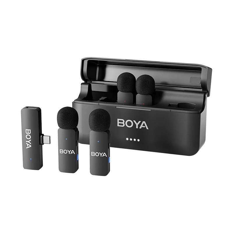 Безжична микрофонна система BOYA BY-V4U, USB Type-C, Динамичен, Омнидиректен - 1