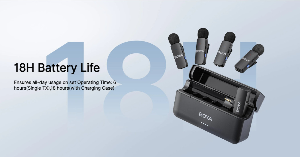 Безжична микрофонна система BOYA BY-V4U, USB Type-C, Динамичен, Омнидиректен - 3