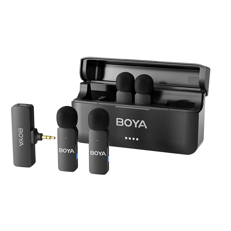 Безжична микрофонна система BOYA BY-V4, Динамичен, Омнидиректен, 20Hz-20kHz - 1