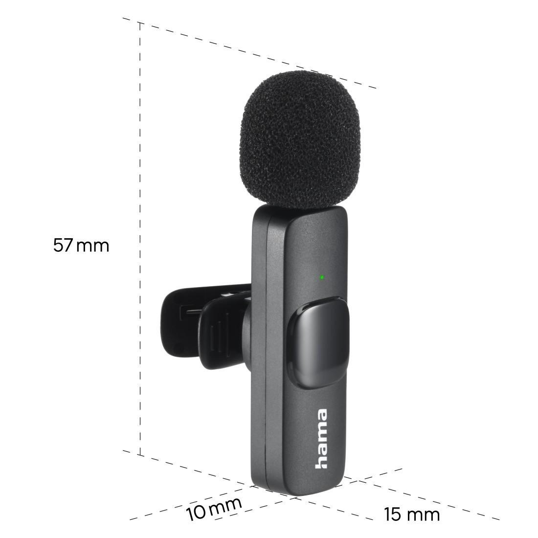 Безжичен микрофон HAMA Smart Wireless, Кондензаторен, USB Type-C, Омнидиректен - HAMA-04680 - 9