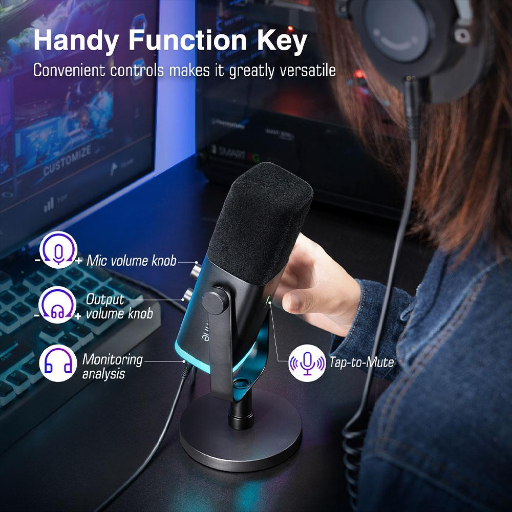 Микрофон FIFINE AM8, Динамичен, USB/XLR, Еднопосочен - FIFINE-AM8 - 7