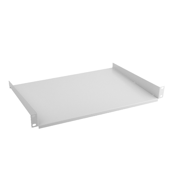 Тава за сървърни шкафове Lanberg 19" 1U, 483x315mm, натоварване 20kg, сив - AK-1008-S - 1