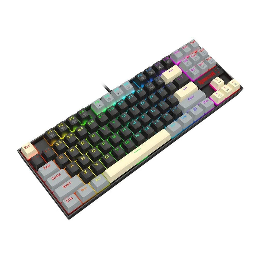 Механична геймърска клавиатура Redragon Kumara K552LGY, Red Switch, RGB подсветка, USB - K552LGY-RGB - 2