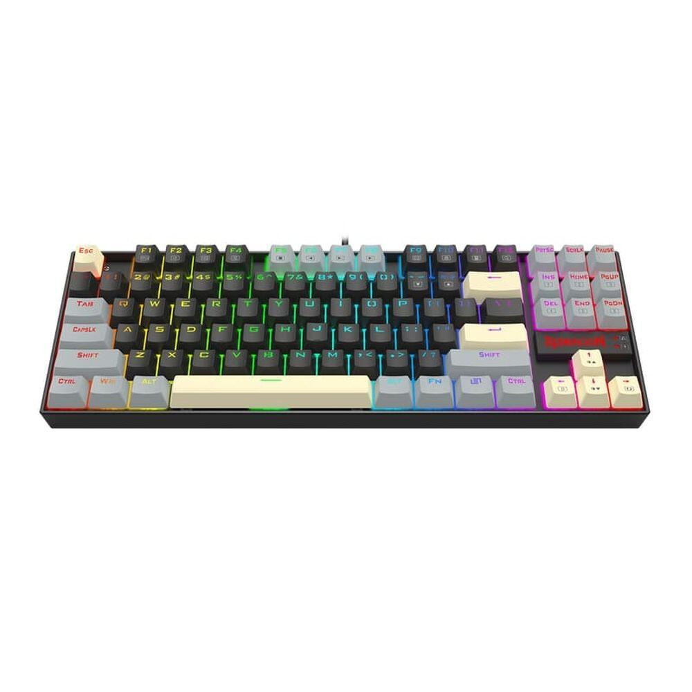 Механична геймърска клавиатура Redragon Kumara K552LGY, Red Switch, RGB подсветка, USB - K552LGY-RGB - 3