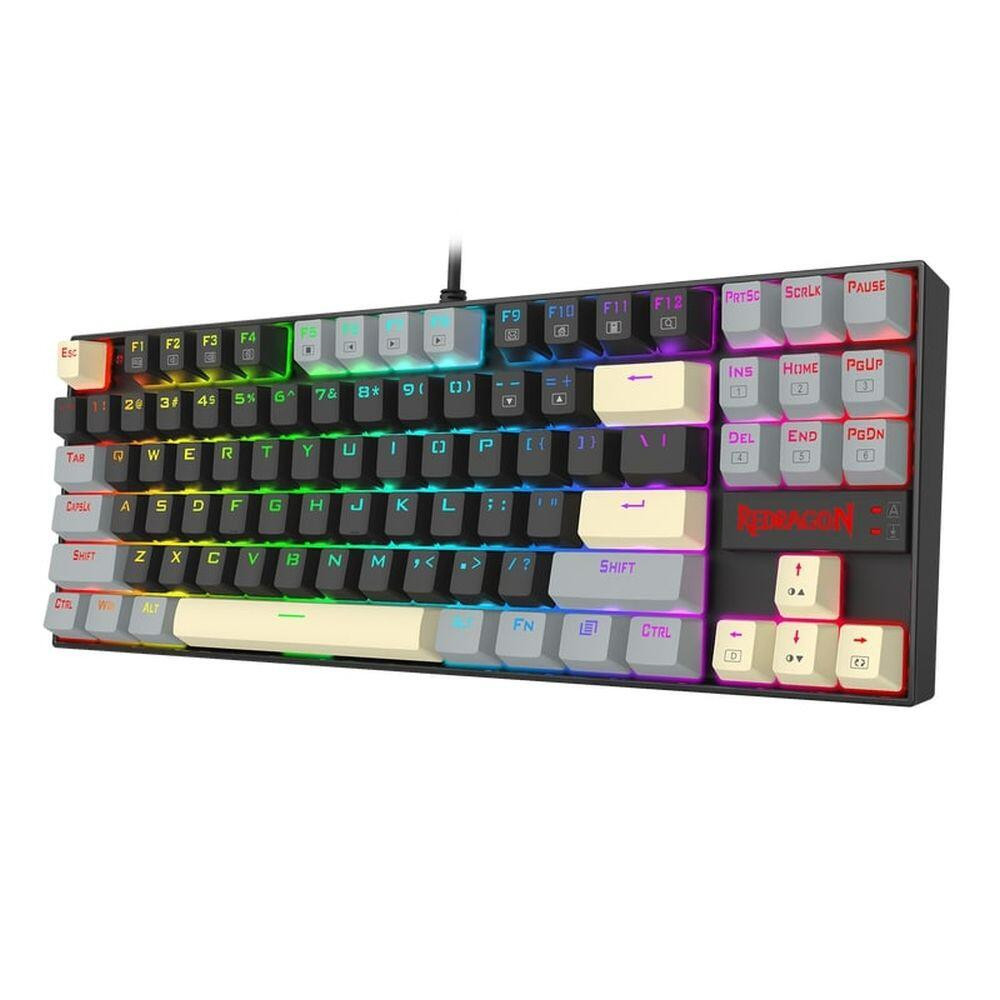 Механична геймърска клавиатура Redragon Kumara K552LGY, Red Switch, RGB подсветка, USB - K552LGY-RGB - 4