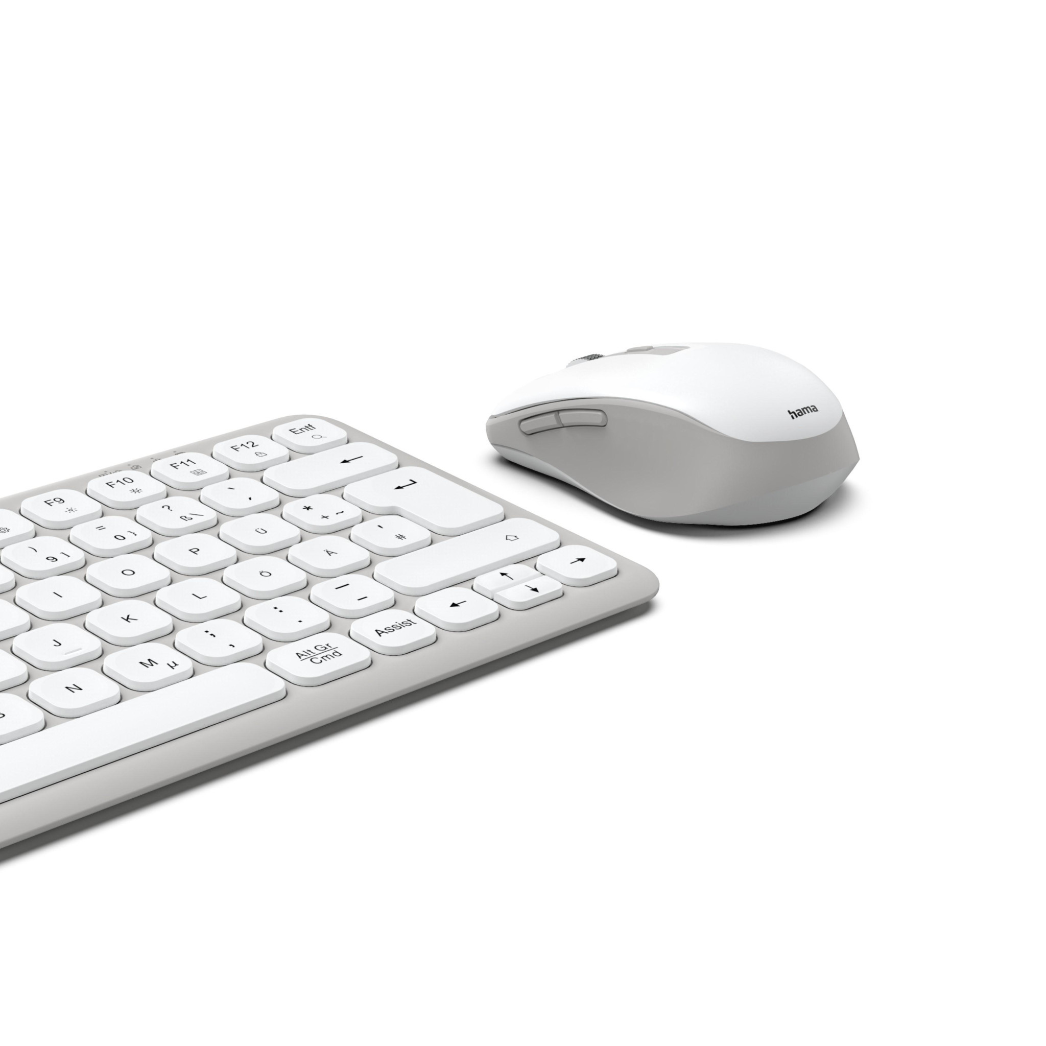 Безжична мини клавиатура и мишка HAMA WKM-500, TKL кирилизирана, Bluetooth/Wireless - 173062 - 4