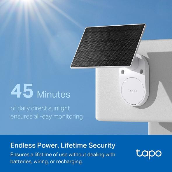IP камера TP-Link Tapo C410, 2K 3MP, Wi-Fi 802.11b/g/n, соларен панел - C410-kit - 5