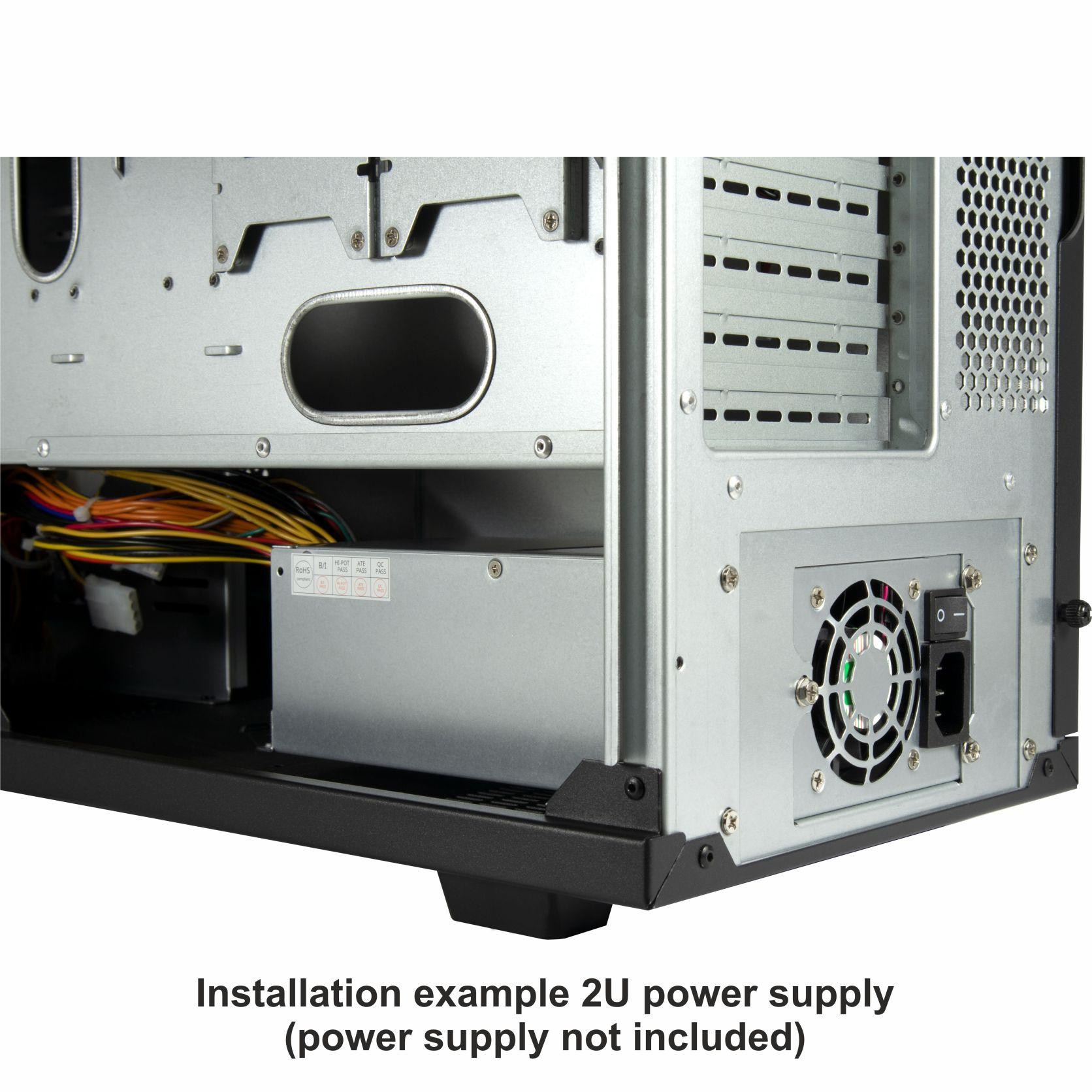 Кутия за компютър Inter-Tech T-9, Middle Tower, до 190mm CPU охладител, до 340mm GPU, 9 разширителни слота - INTER-TECH-CASE-T-9 - 11