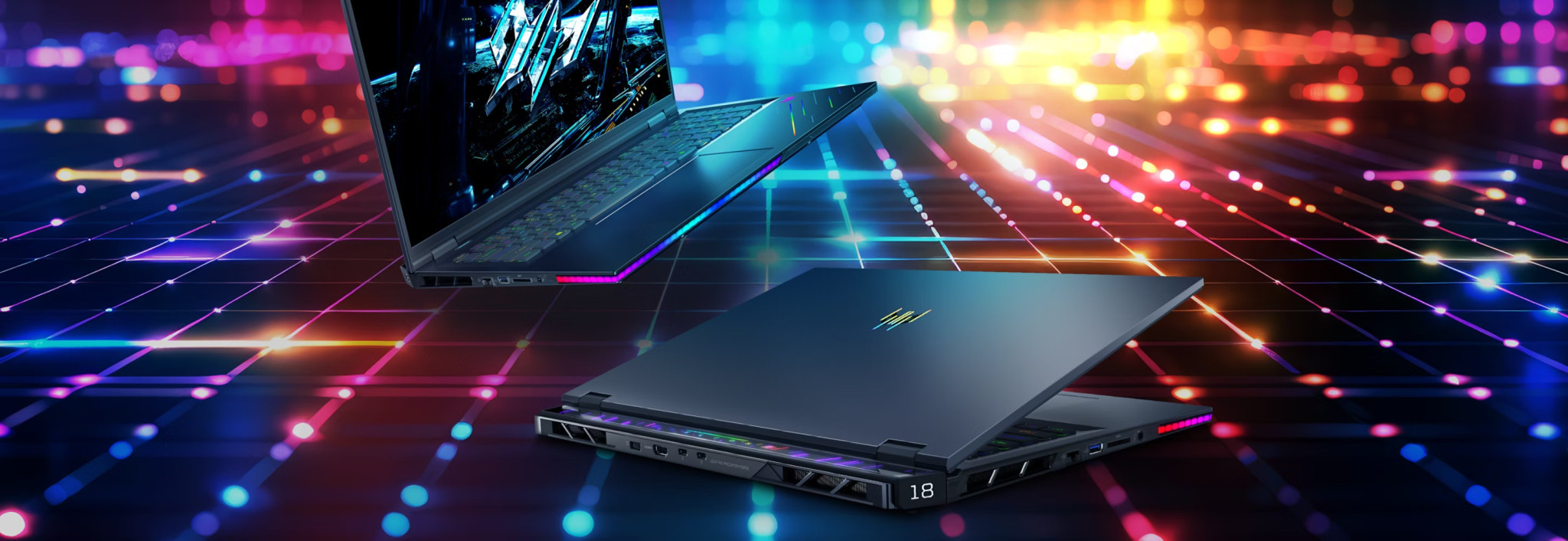 Лаптоп Acer Predator Helios 18 AI PH18-I71-96L6, 18.0", UHD+, Intel Core Ultra 9 290HX Plus, NVIDIA RTX 5090 24GB GDDR7 DLSS 4, 192 GB, 2 TB SSD - NH.U3GEX.00E - 2
