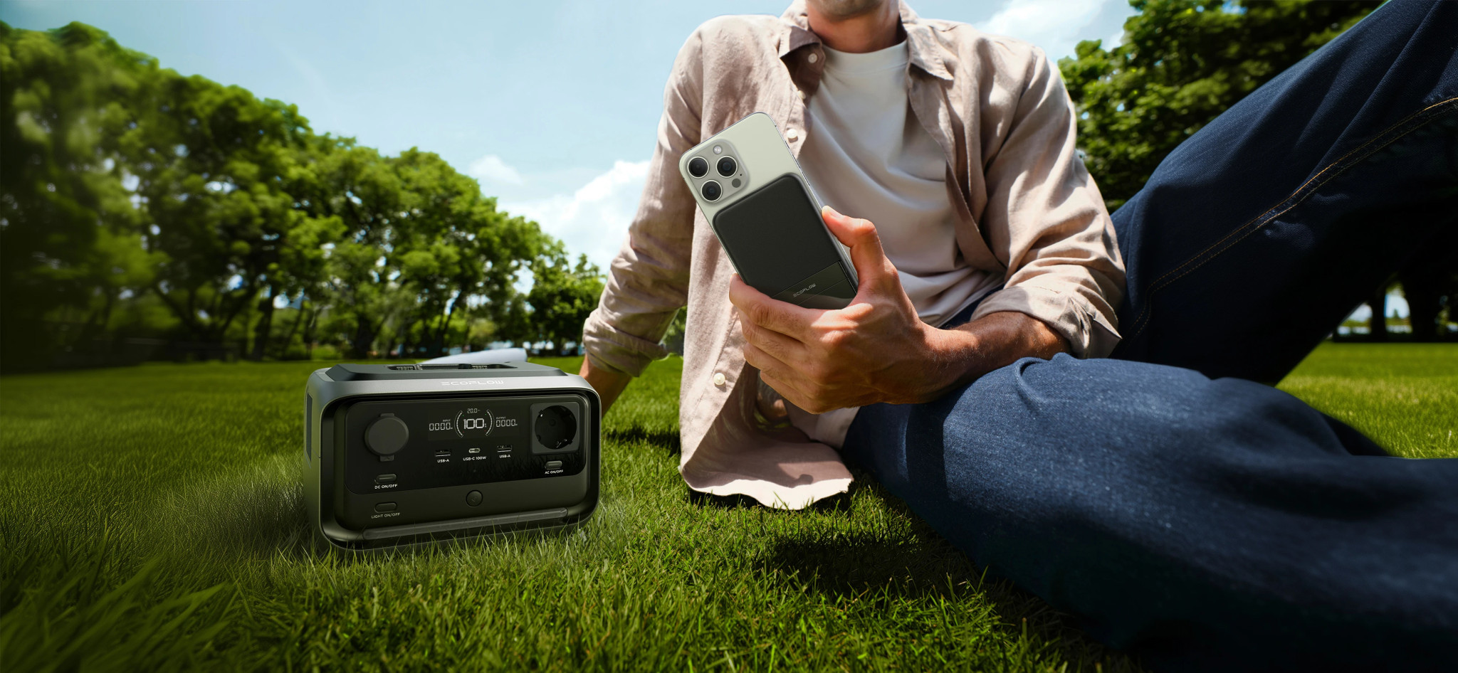 Преносима електростанция Ecoflow River 3 Plus Wireless, 286Wh, 600W мощност, LiFePO4 батерия, UPS функция - EFRIVER3PLUS-W-EU-CBOX - 2