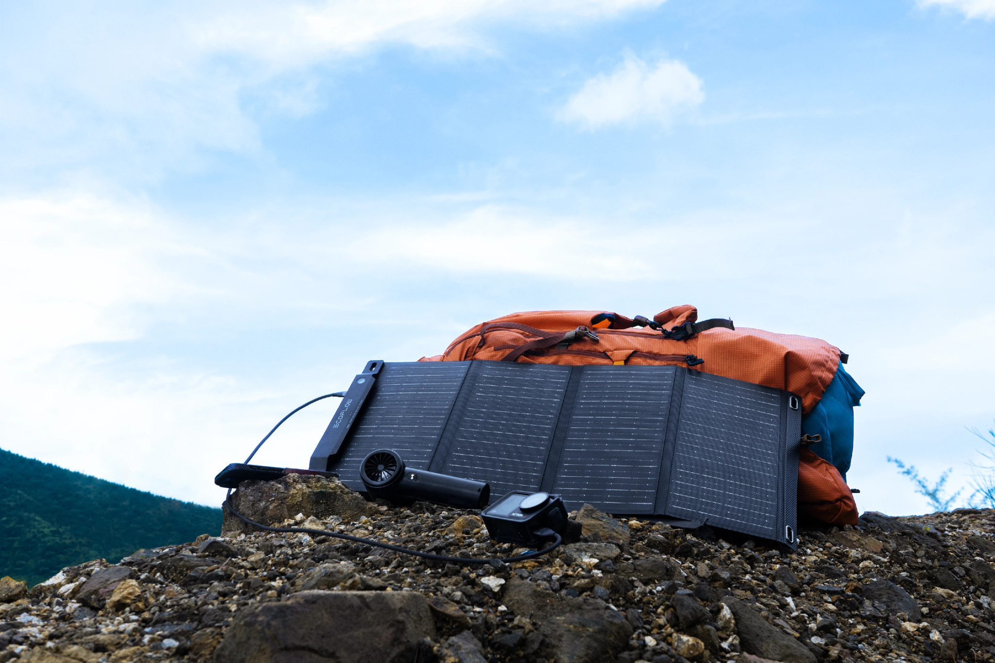 Портативен соларен панел Ecoflow 28W, 28W, IP68, Type-C/USB-A - EFSOLAR28W-P-S-TY-4-EU - 9