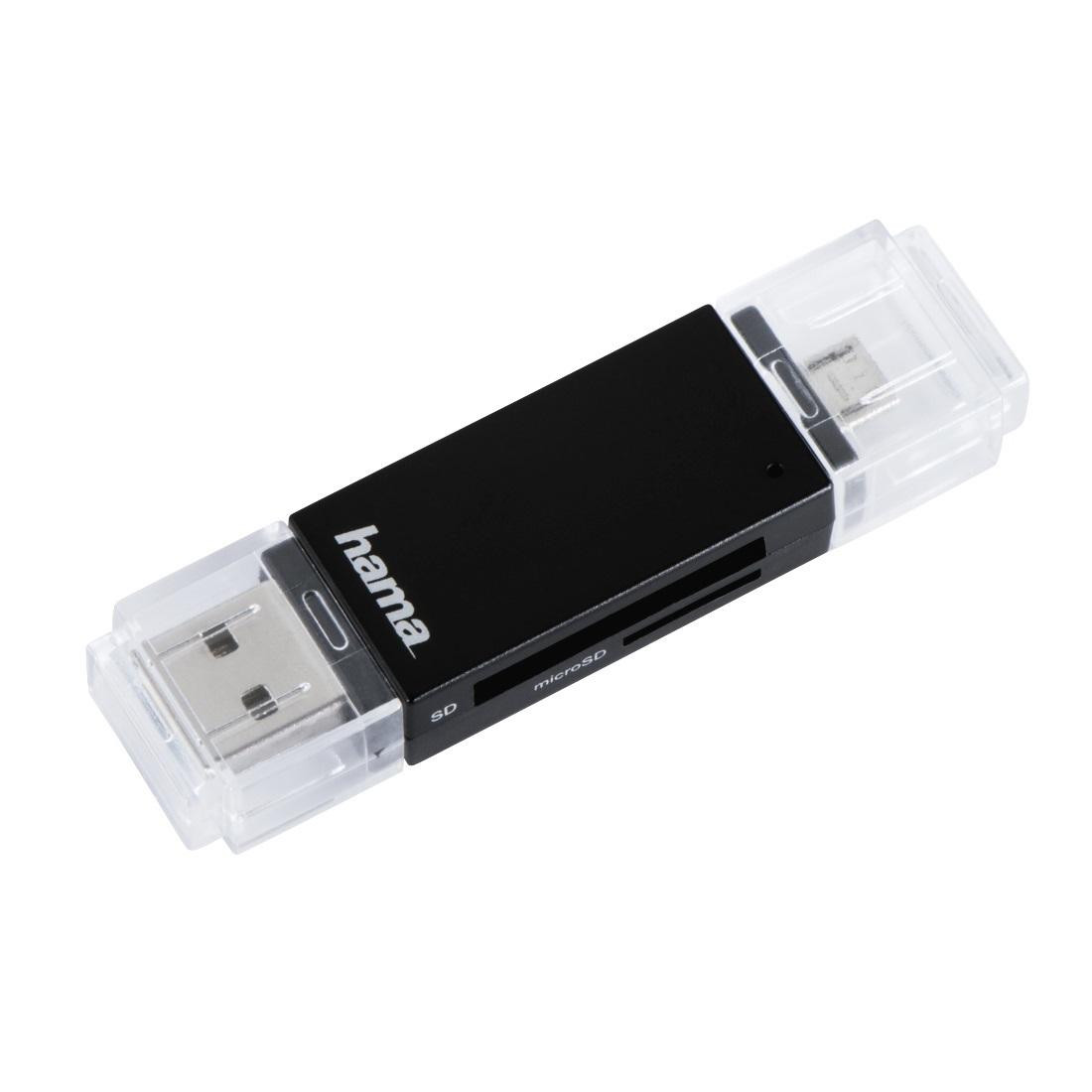 Четец за карти HAMA 181056, USB 2.0, SD/MicroSD/MMC - 181056 - 1