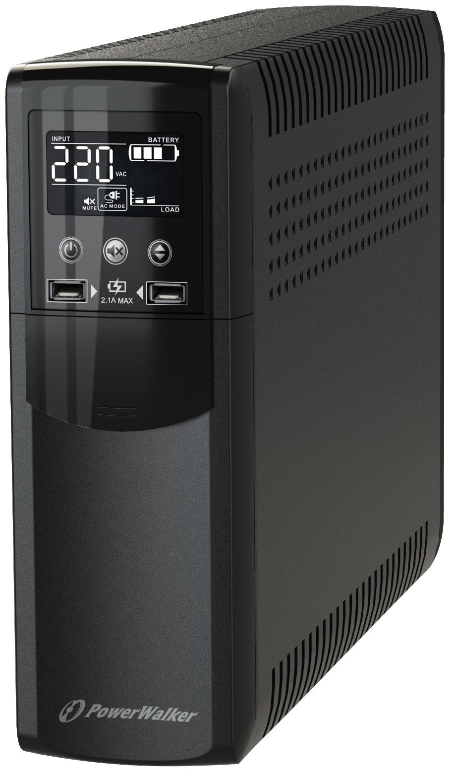 Токозахранващо устройство POWERWALKER VI 1500 CSW IEC, 1500VA/900W, Line-Interactive, LCD - POWER-UPS-VI1500CSW-IEC - 1