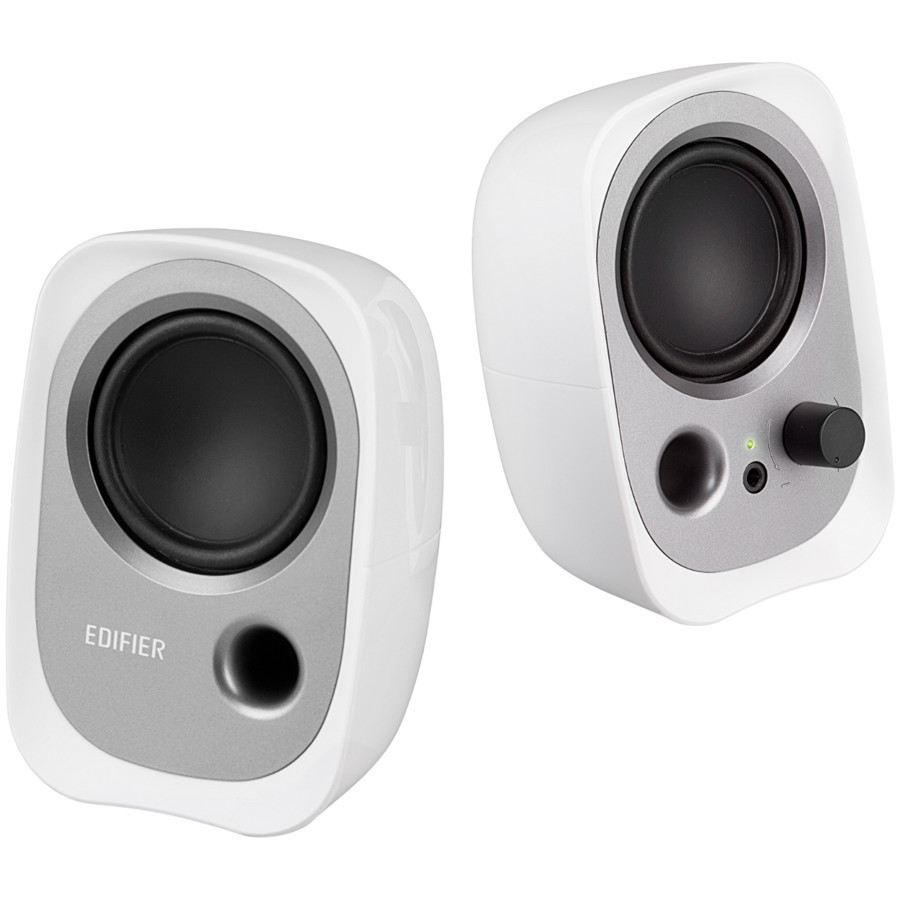 PC колонки Edifier R12U, 2.0 стерео, 4W RMS, USB захранване, бял - R12U-WH - 1